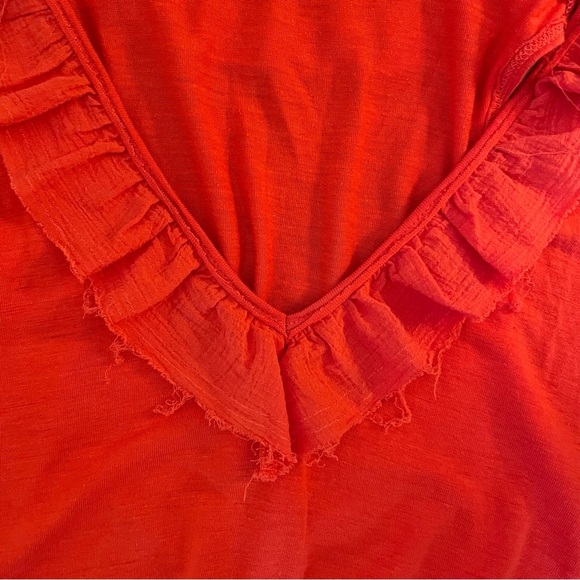 Dex Orange Relaxed Ruffled Tunic - Picture 6 of 7